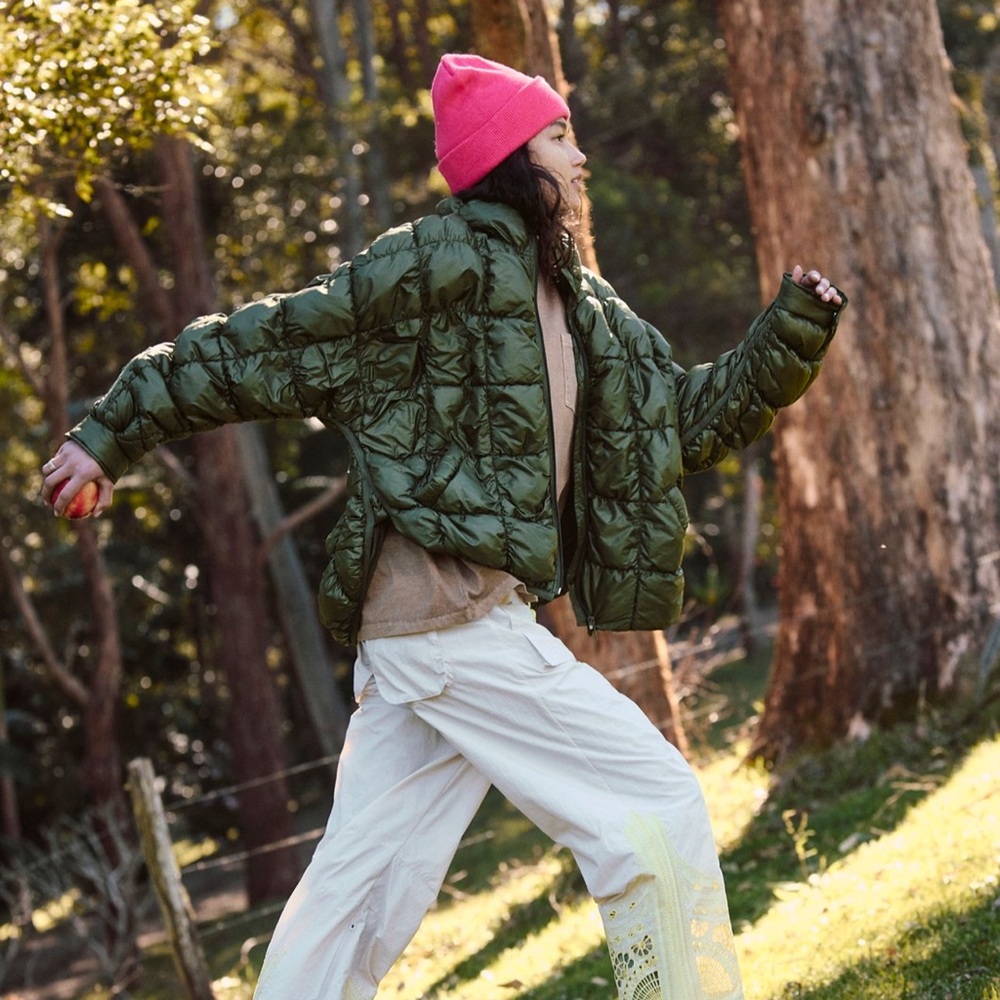 Free People Pippa Scrunchy Glossy Packable Puffer Jacket
